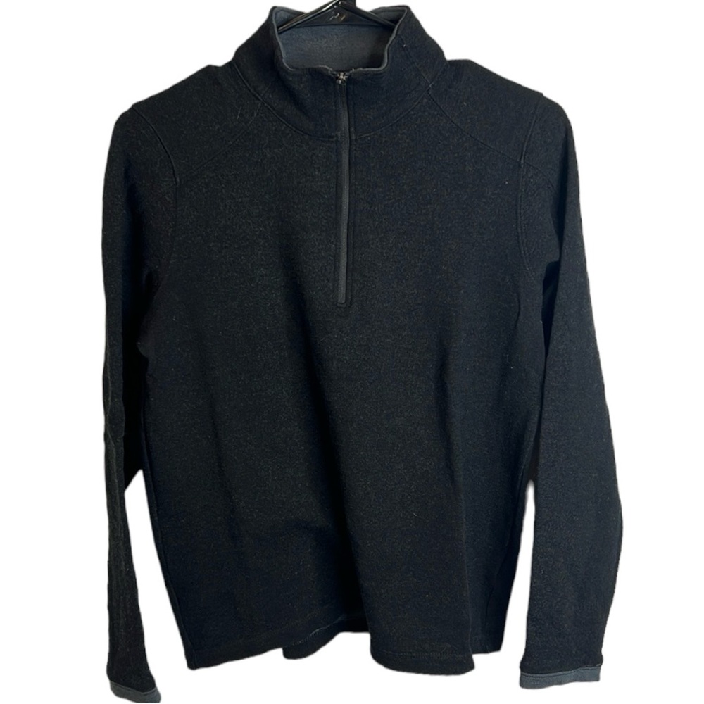 Ibex Womens 1/4 Zip Mock Neck Sweater Superwash Merino Wool